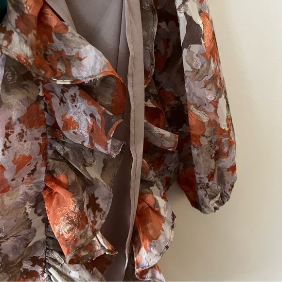 Anthropologie Current Air Ruffled Floral Mini Dress - Picture 10 of 10